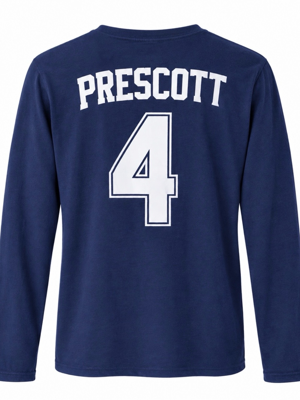Men’s Pro Line NFL Fanatics 'Prescott 4' Long Sleeve Sports Tee Dallas Cowboys